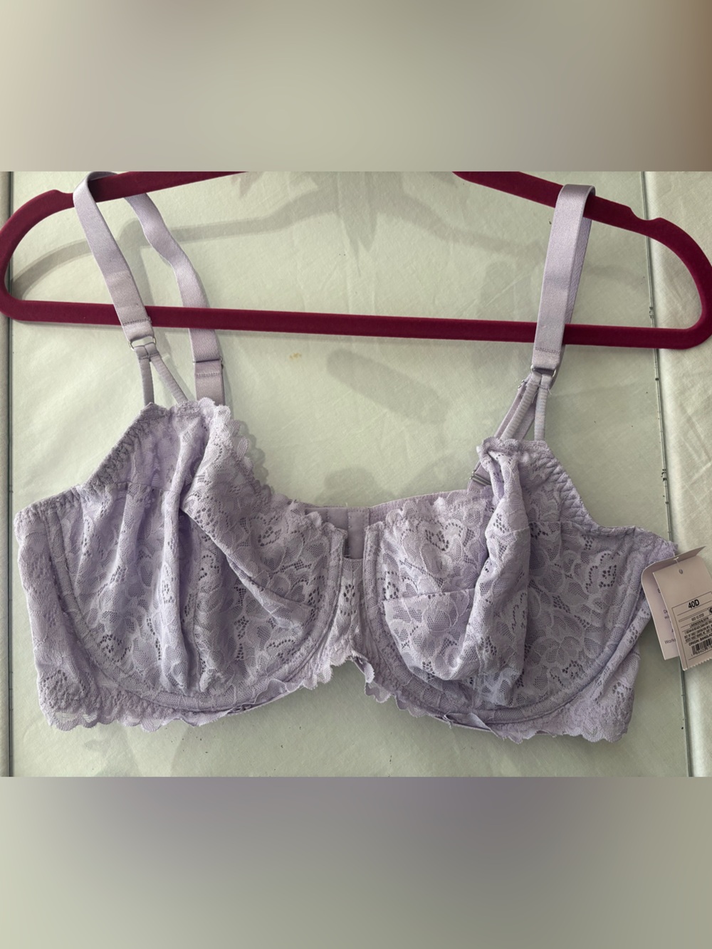 Auden Lavender Lace Underwire Bra